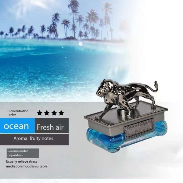 Lion Sculpture Car Dashboard Perfume Fragrance